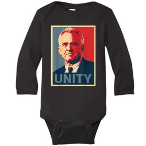 Robert Kennedy Jr. Rfk Jr For Trump Unity 2024 Obama Poster Baby Long Sleeve Bodysuit