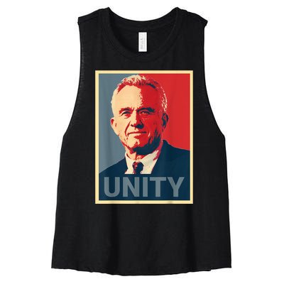 Robert Kennedy Jr. Rfk Jr For Trump Unity 2024 Obama Poster Women's Racerback Cropped Tank