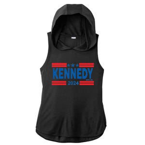 Robert Kennedy Jr. For President 2024 Logo Ladies PosiCharge Tri-Blend Wicking Draft Hoodie Tank