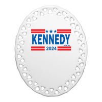 Robert Kennedy Jr. For President 2024 Logo Ceramic Oval Ornament