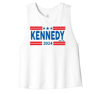 Robert Kennedy Jr. For President 2024 Logo Women's Racerback Cropped Tank