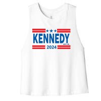 Robert Kennedy Jr. For President 2024 Logo Women's Racerback Cropped Tank