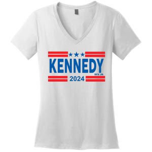 Robert Kennedy Jr. For President 2024 Logo Women's V-Neck T-Shirt