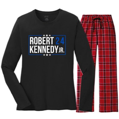 Robert Kennedy Jr. Election 2024 President Women's Long Sleeve Flannel Pajama Set 