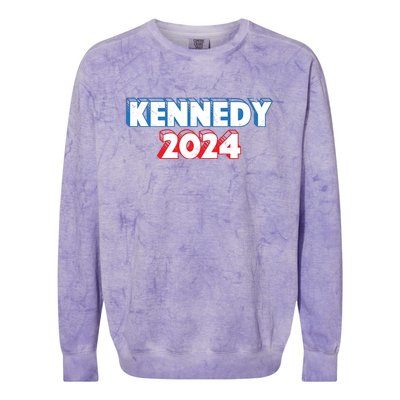 Robert Kennedy Jr 2024 Election Kennedy For President Colorblast Crewneck Sweatshirt