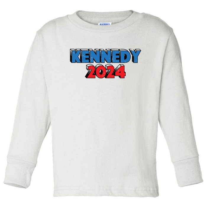 Robert Kennedy Jr 2024 Election Kennedy For President Toddler Long Sleeve Shirt