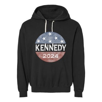 Robert Kennedy Jr 2024 President Vintage USA Flag Garment-Dyed Fleece Hoodie