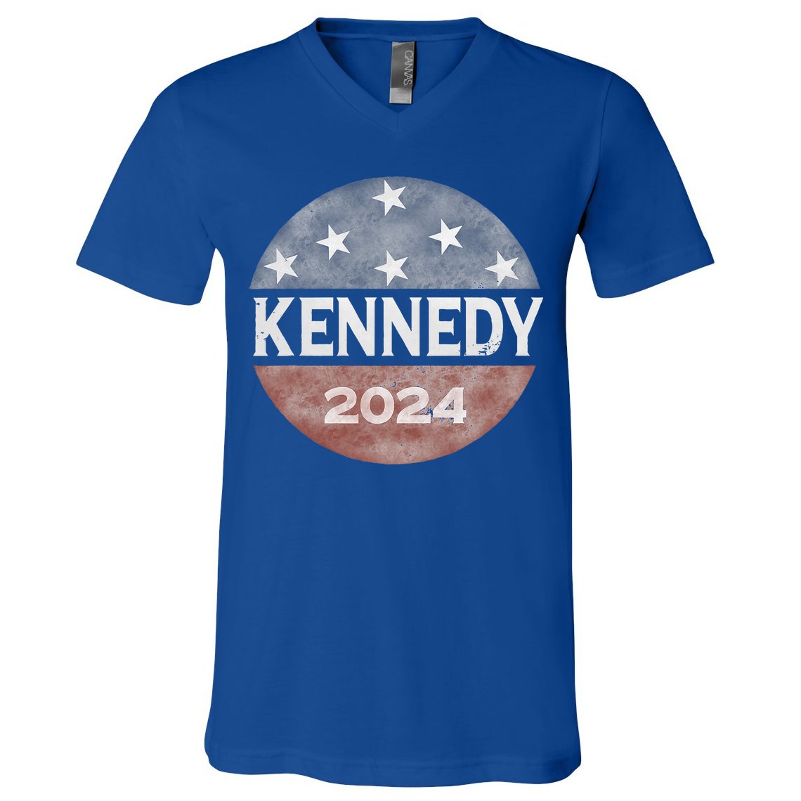 Robert Kennedy Jr 2024 President Vintage USA Flag V-Neck T-Shirt