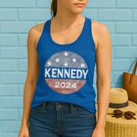 Robert Kennedy Jr 2024 President Vintage USA Flag Womens Tank Top