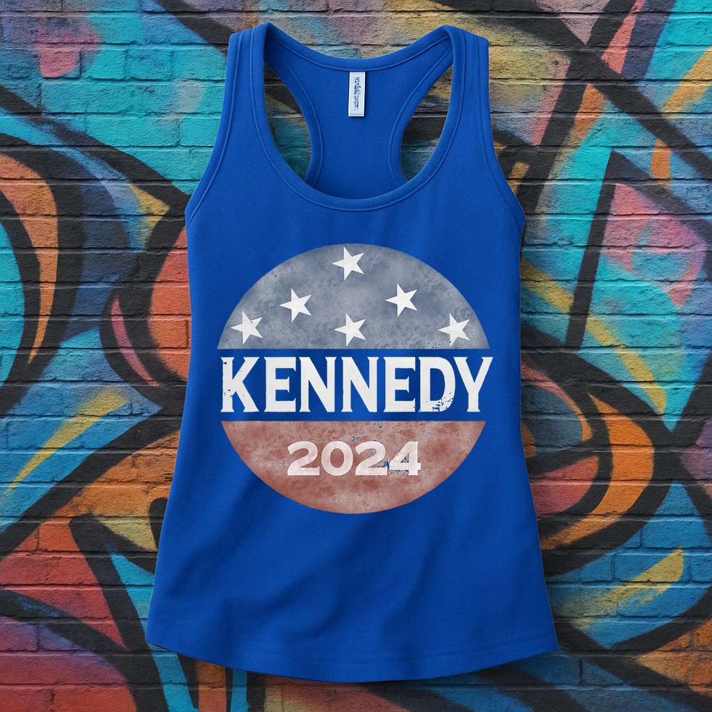 Robert Kennedy Jr 2024 President Vintage USA Flag Womens Tank Top