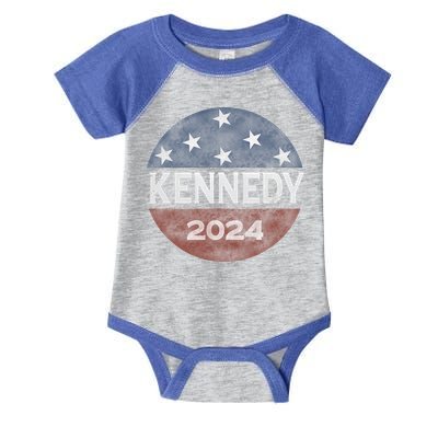 Robert Kennedy Jr 2024 President Vintage USA Flag Infant Baby Jersey Bodysuit