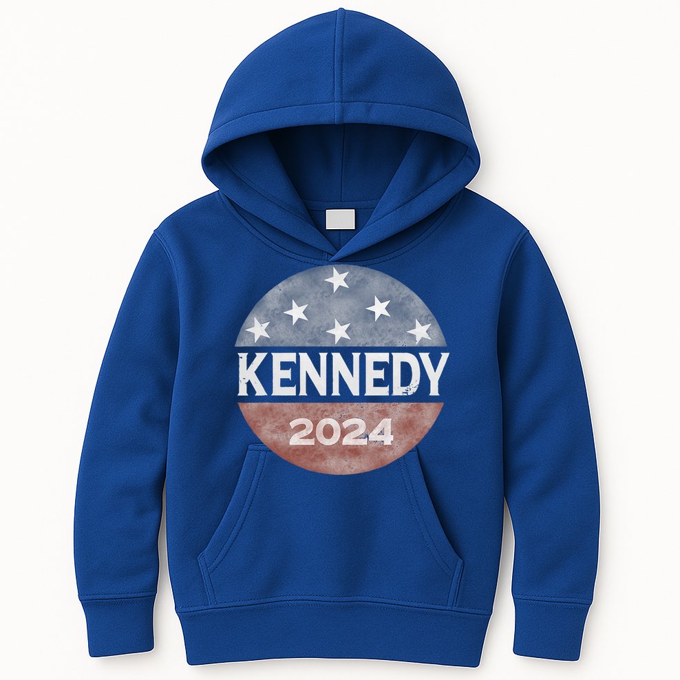 Robert Kennedy Jr 2024 President Vintage USA Flag Kids Hoodie