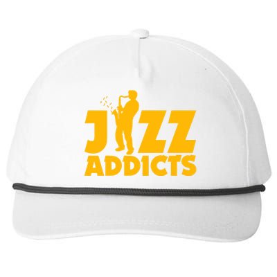 Robert Komaniecki Jazz Addicts With Saxophone Snapback Five-Panel Rope Hat