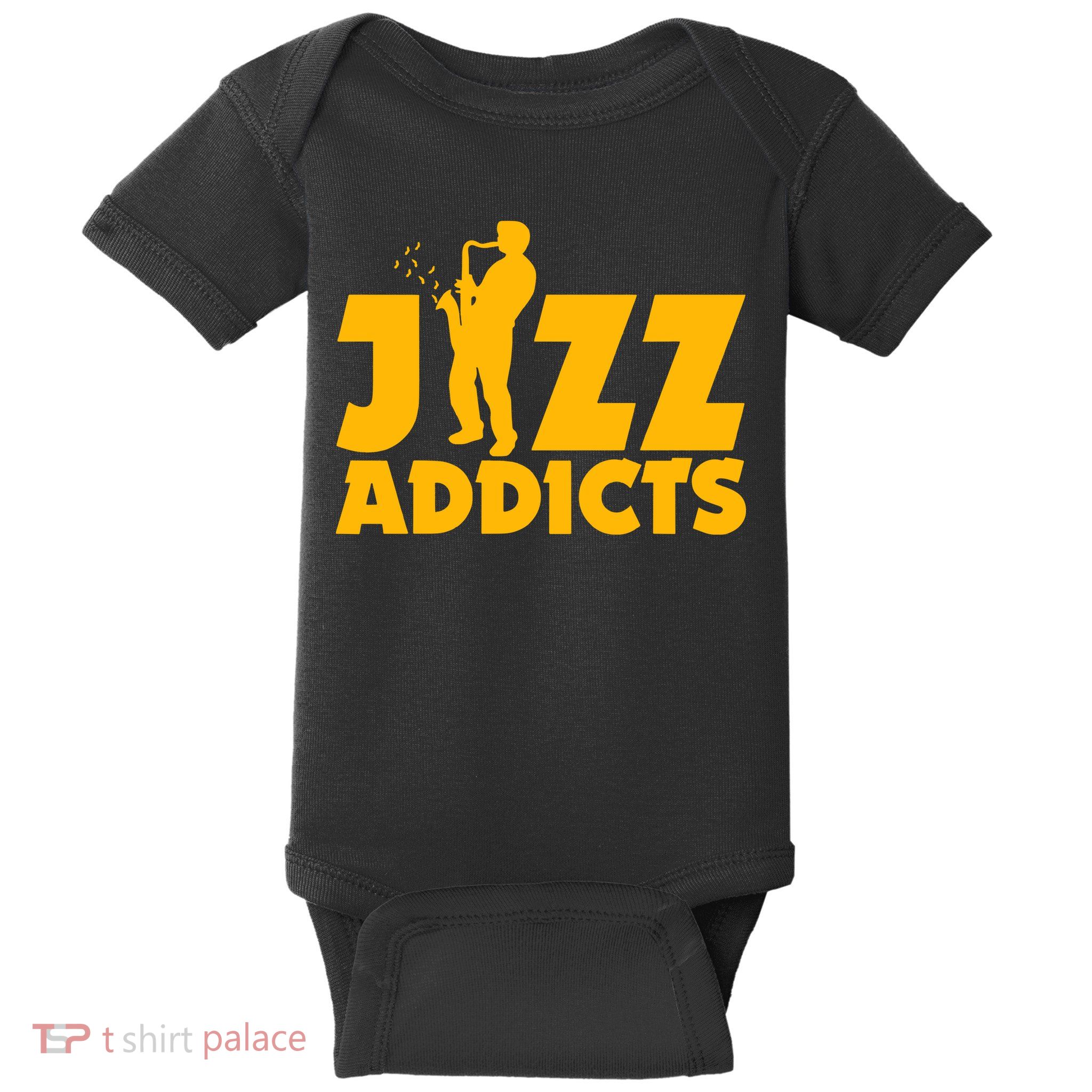 Robert Komaniecki Jazz Addicts With Saxophone Baby Bodysuit