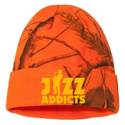 Robert Komaniecki Jazz Addicts With Saxophone Kati Licensed 12" Camo Beanie