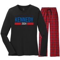 Robert Kennedy Jr. 2024 President Elect Kennedy 2024 Women's Long Sleeve Flannel Pajama Set 