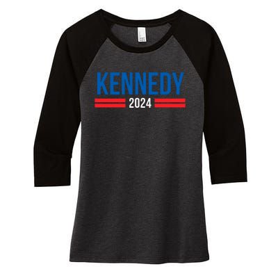 Robert Kennedy Jr. 2024 President Elect Kennedy 2024 Women's Tri-Blend 3/4-Sleeve Raglan Shirt