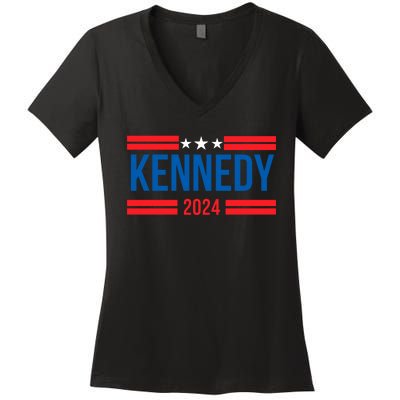 Robert Kennedy Jr. 2024 Presidential Election Kennedy 2024 Women's V-Neck T-Shirt