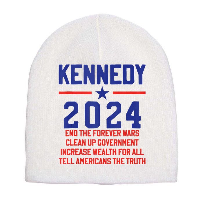 Robert Kennedy Jr. Rfk Jr 2024 For President Priorities Short Acrylic Beanie