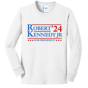 Robert Kennedy Jr For President 2024 Kids Long Sleeve Shirt