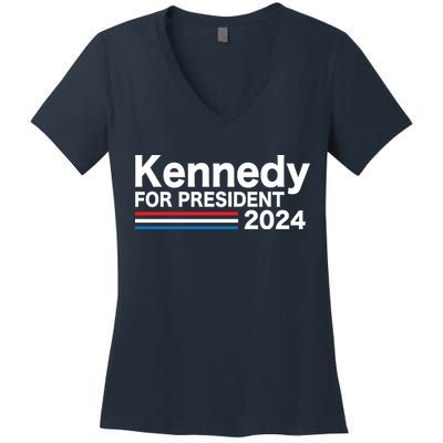 Robert Kennedy Jr For President 2024 Election Women's V-Neck T-Shirt