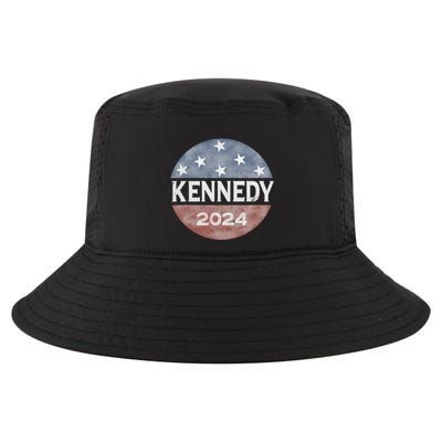Robert Kennedy Jr 2024 President Vintage Button USA Flag Cool Comfort Performance Bucket Hat
