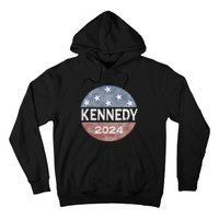 Robert Kennedy Jr 2024 President Vintage Button USA Flag Hoodie