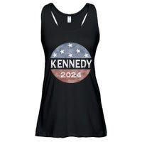 Robert Kennedy Jr 2024 President Vintage Button USA Flag Ladies Essential Flowy Tank