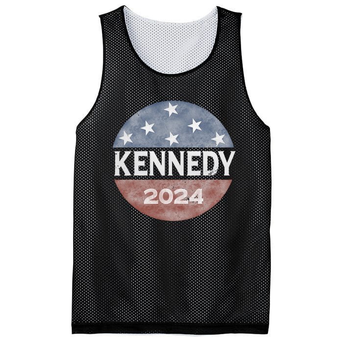 Robert Kennedy Jr 2024 President Vintage Button USA Flag Mesh Reversible Basketball Jersey Tank