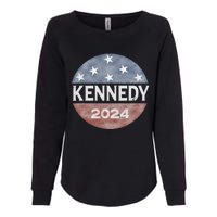 Robert Kennedy Jr 2024 President Vintage Button USA Flag Womens California Wash Sweatshirt