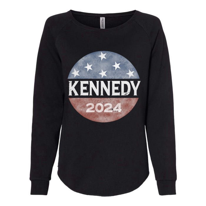 Robert Kennedy Jr 2024 President Vintage Button USA Flag Womens California Wash Sweatshirt