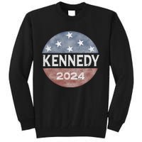 Robert Kennedy Jr 2024 President Vintage Button USA Flag Tall Sweatshirt