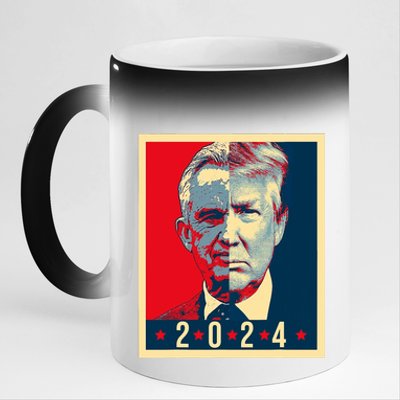 Robert Kennedy Jr Rfk Jr For Trump Unity President 2024 11oz Black Color Changing Mug