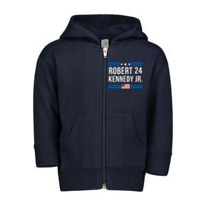 Robert Kennedy Jr. Election 2024, Presidential Election 2024 Toddler Zip Fleece Hoodie