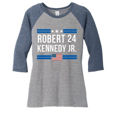 Robert Kennedy Jr. Election 2024, Presidential Election 2024 Women's Tri-Blend 3/4-Sleeve Raglan Shirt