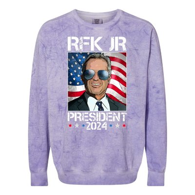 Robert Kennedy Jr For President Rfk Jr 2024 Election Colorblast Crewneck Sweatshirt