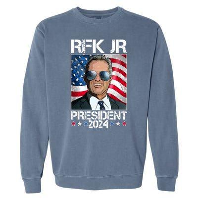 Robert Kennedy Jr For President Rfk Jr 2024 Election Garment-Dyed Sweatshirt