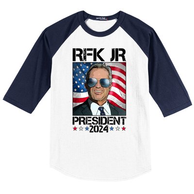 Robert Kennedy Jr For President Rfk Jr 2024 Election Baseball Sleeve Shirt