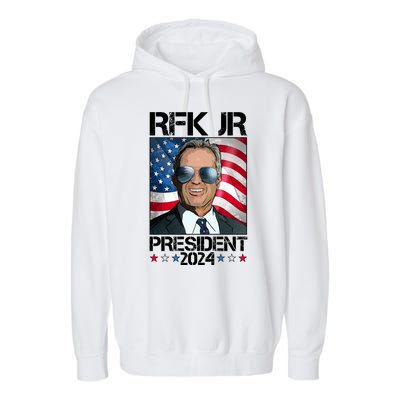 Robert Kennedy Jr For President Rfk Jr 2024 Election Garment-Dyed Fleece Hoodie