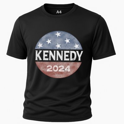 Robert Kennedy Jr 2024 President Vintage Button Usa Flag Performance Shirt