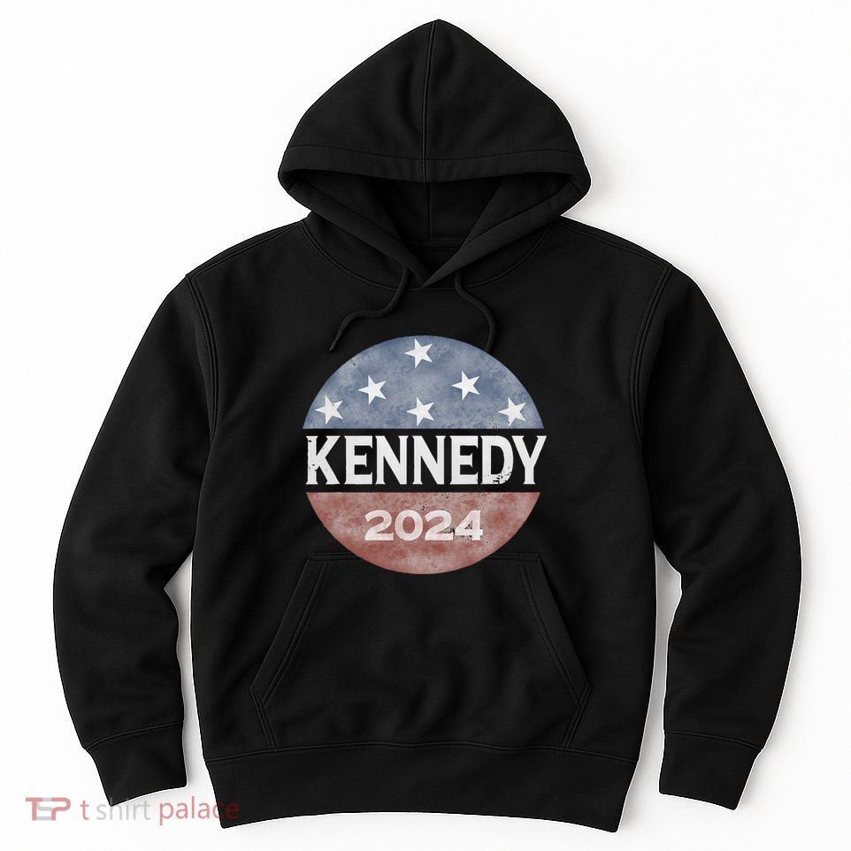 Robert Kennedy Jr 2024 President Vintage Button Usa Flag Hoodie