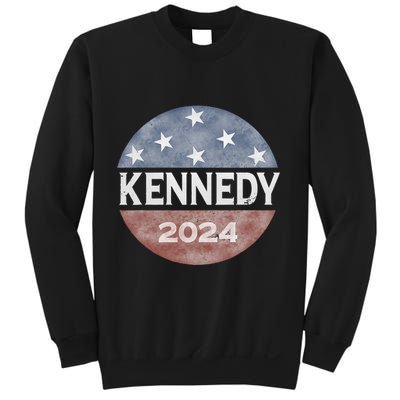 Robert Kennedy Jr 2024 President Vintage Button Usa Flag Sweatshirt