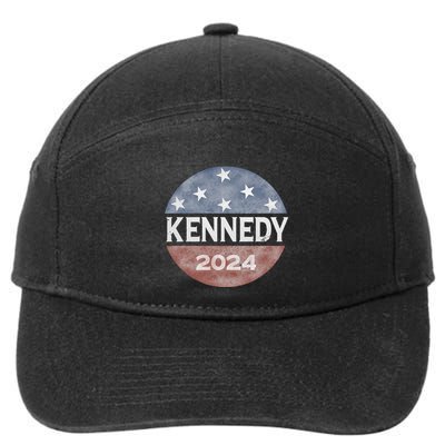 Robert Kennedy Jr 2024 President Vintage Button Usa Flag 7-Panel Snapback Hat
