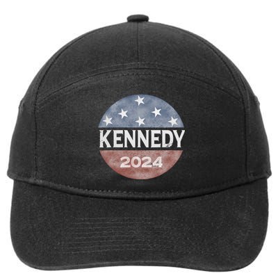 Robert Kennedy Jr 2024 President Vintage Button Usa Flag 7-Panel Snapback Hat