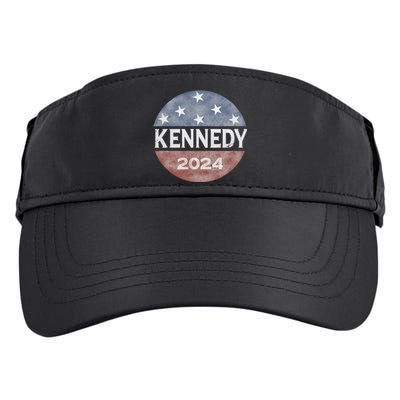 Robert Kennedy Jr 2024 President Vintage Button Usa Flag Adult Drive Performance Visor