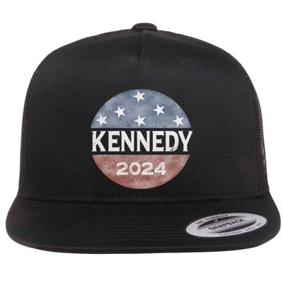 Robert Kennedy Jr 2024 President Vintage Button Usa Flag Flatbill Hat