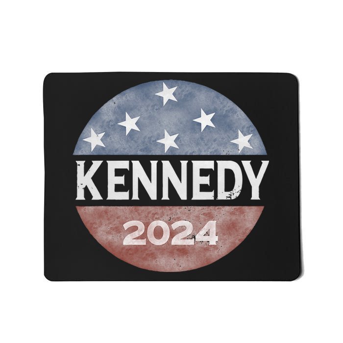 Robert Kennedy Jr 2024 President Vintage Button Usa Flag Mousepad