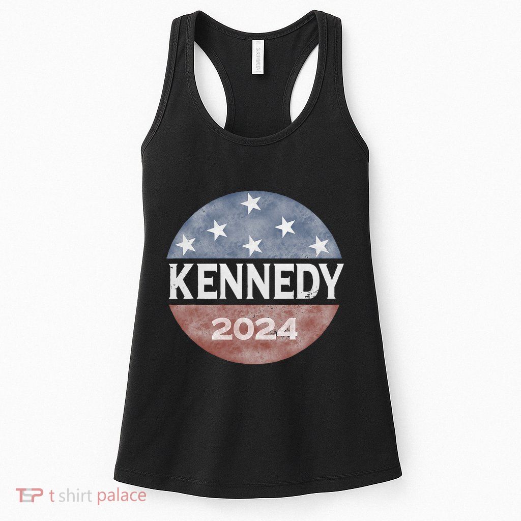 Robert Kennedy Jr 2024 President Vintage Button Usa Flag Womens Tank Top