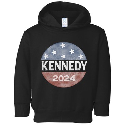 Robert Kennedy Jr 2024 President Vintage Button Usa Flag Toddler Hoodie