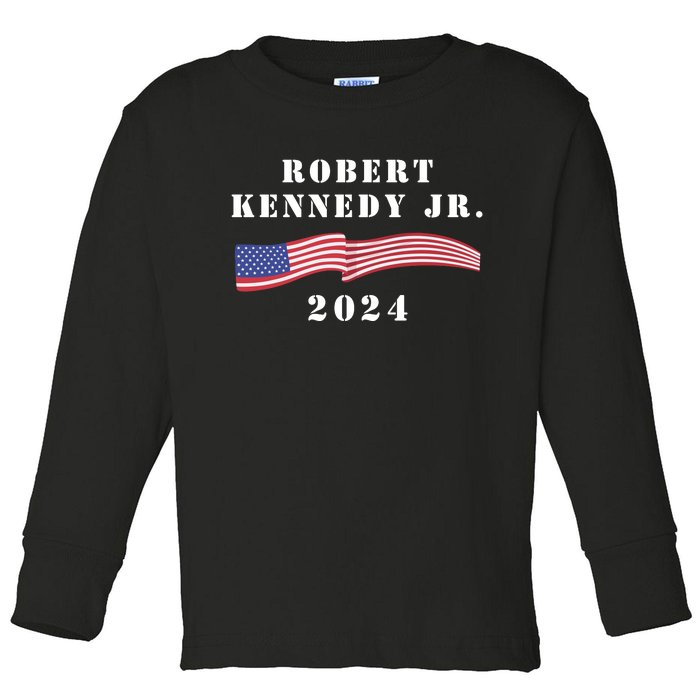 Robert Kennedy Jr 2024 For Presideng Toddler Long Sleeve Shirt